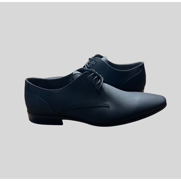 ALDO Men' s Synthetic Dress Shoes Lace-Up Formal Oxfords Size 13 Black - Picture 1 of 16